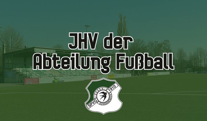 Einladung zur JHV der Abteilung Fußball