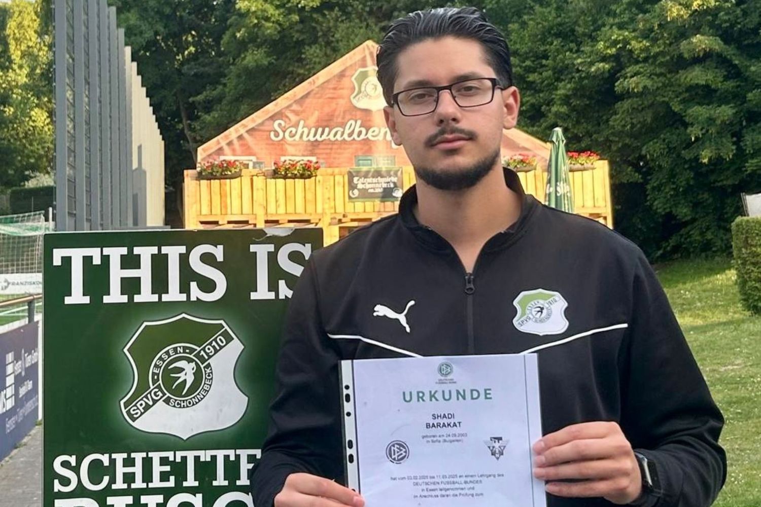 Trainerkompetenz wächst: C-Lizenz für Shadi Barakat